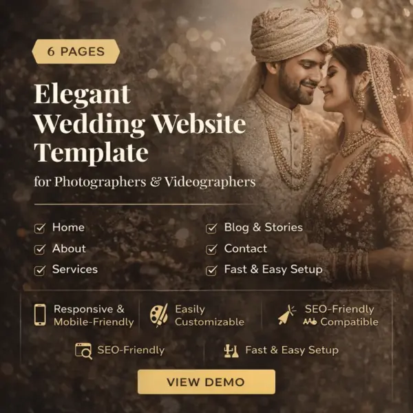 Weeding Website template